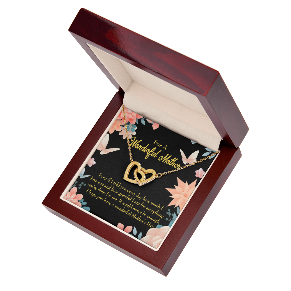 To Mom Never Be Enough Inseparable Necklace-Express Your Love Gifts