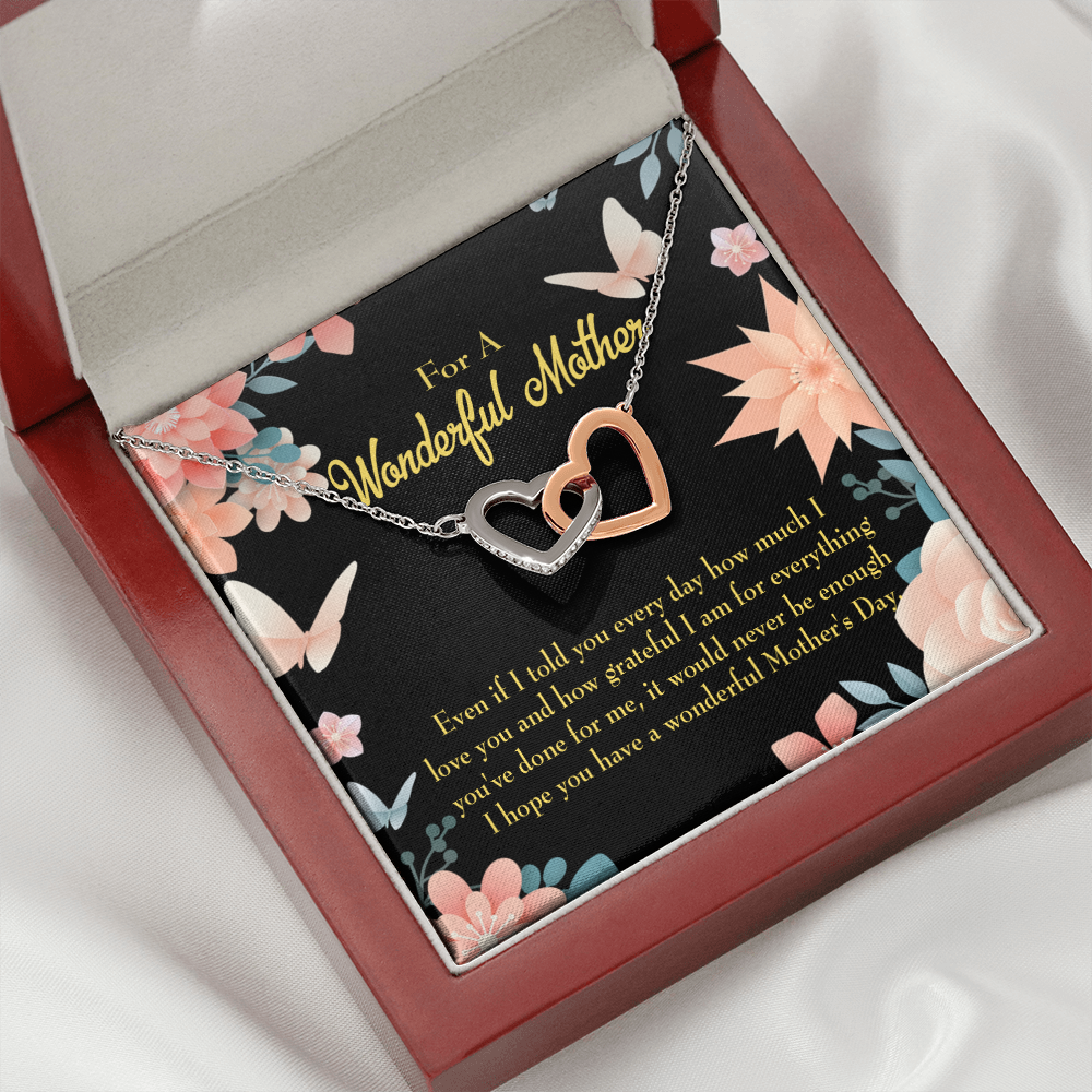 To Mom Never Be Enough Inseparable Necklace-Express Your Love Gifts