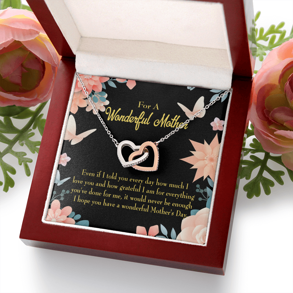 To Mom Never Be Enough Inseparable Necklace-Express Your Love Gifts