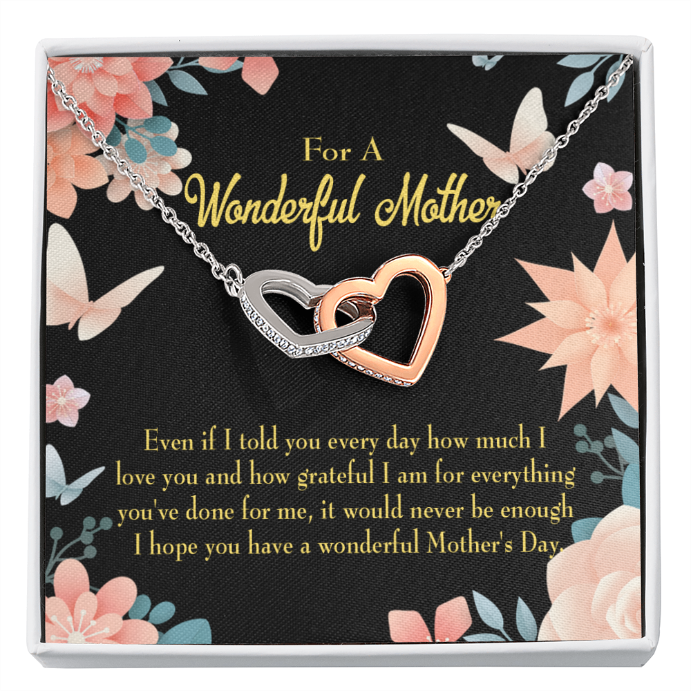 To Mom Never Be Enough Inseparable Necklace-Express Your Love Gifts