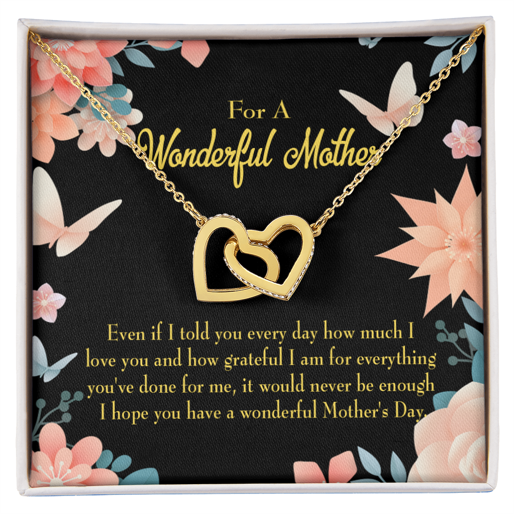To Mom Never Be Enough Inseparable Necklace-Express Your Love Gifts