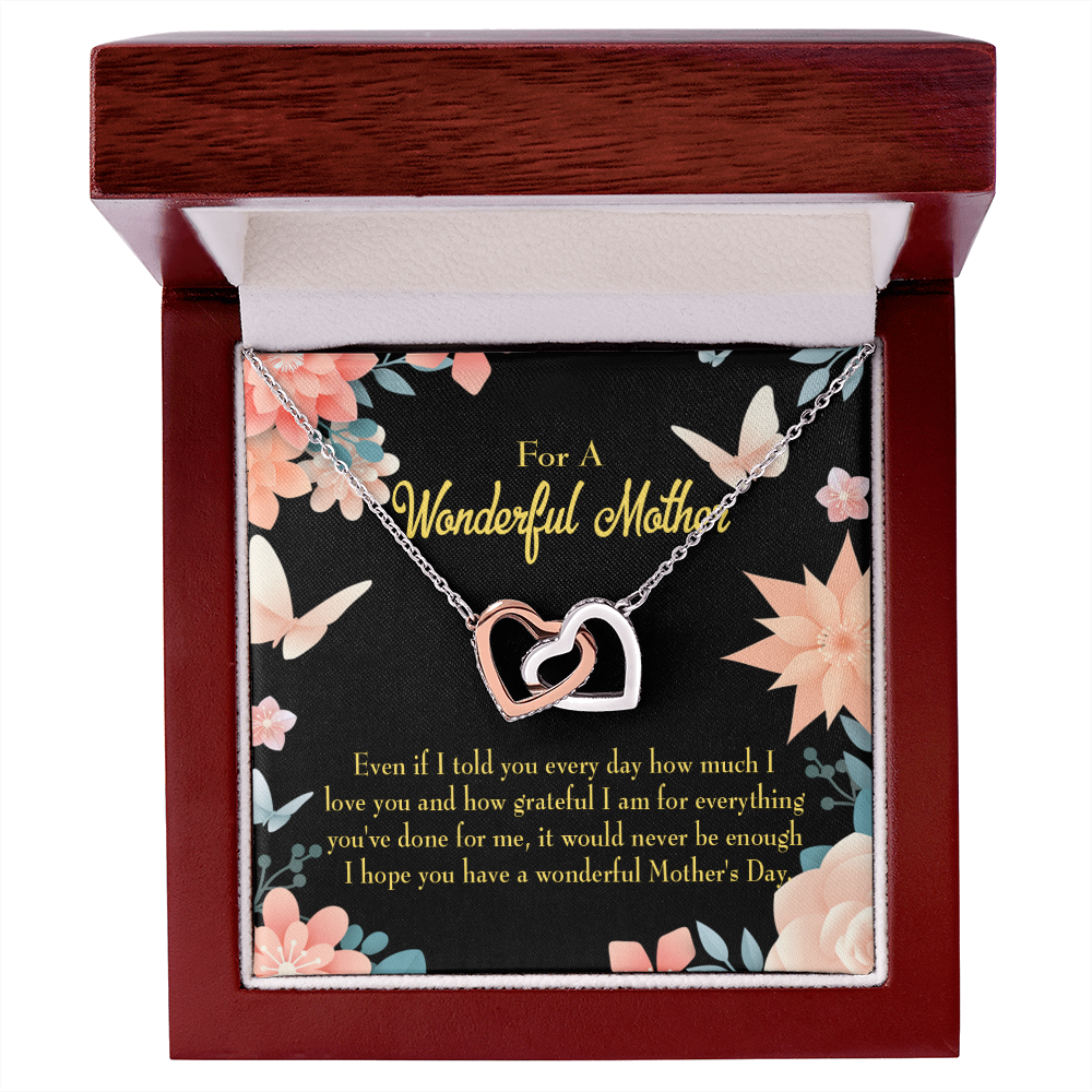To Mom Never Be Enough Inseparable Necklace-Express Your Love Gifts