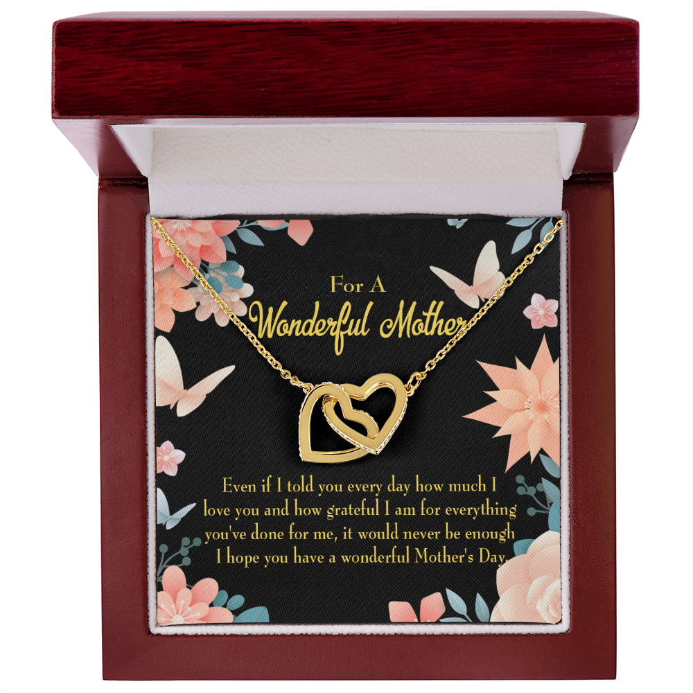 To Mom Never Be Enough Inseparable Necklace-Express Your Love Gifts