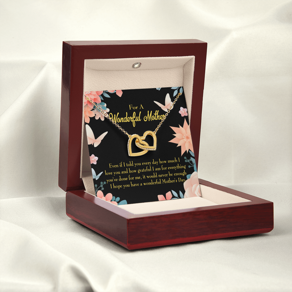 To Mom Never Be Enough Inseparable Necklace-Express Your Love Gifts