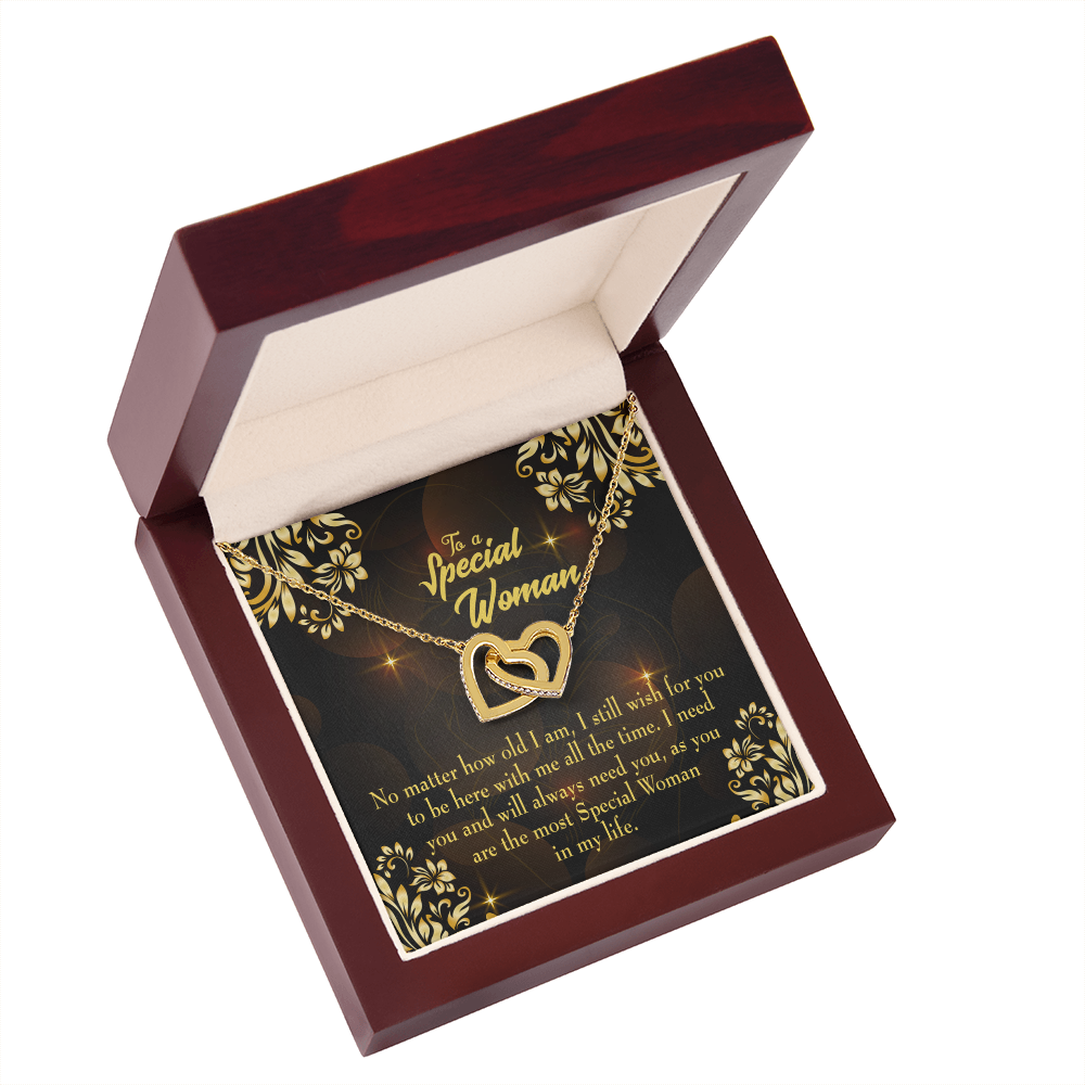 To Mom No Matter How Old I Am Inseparable Necklace-Express Your Love Gifts