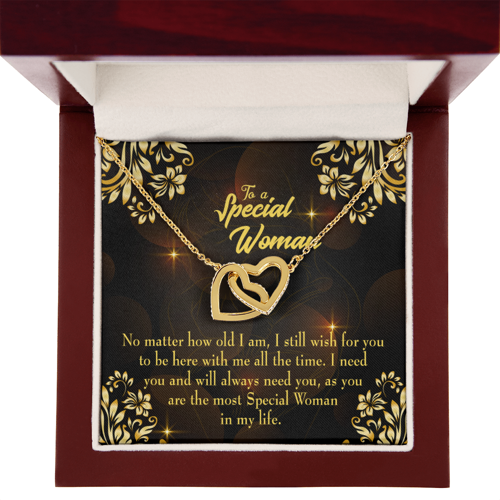 To Mom No Matter How Old I Am Inseparable Necklace-Express Your Love Gifts