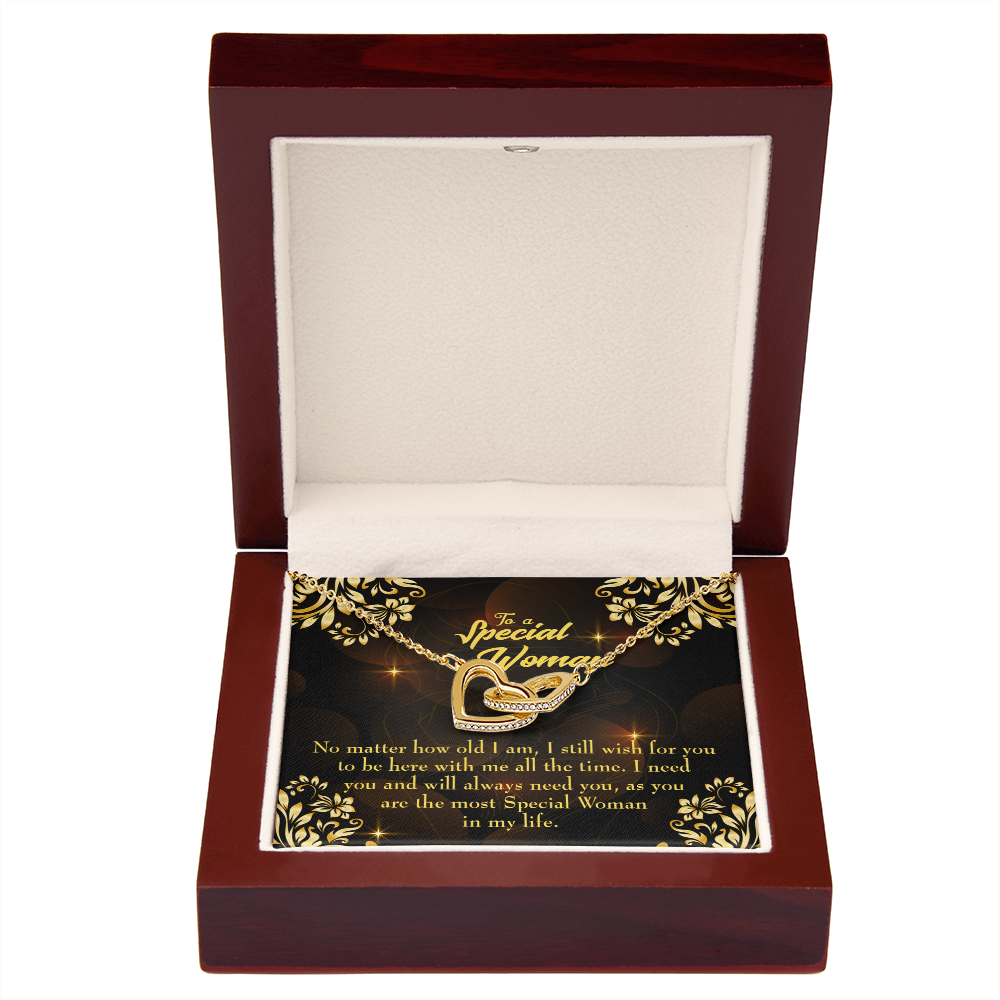 To Mom No Matter How Old I Am Inseparable Necklace-Express Your Love Gifts