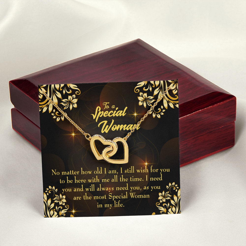To Mom No Matter How Old I Am Inseparable Necklace-Express Your Love Gifts