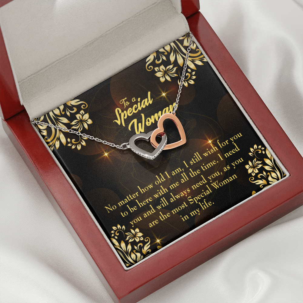 To Mom No Matter How Old I Am Inseparable Necklace-Express Your Love Gifts