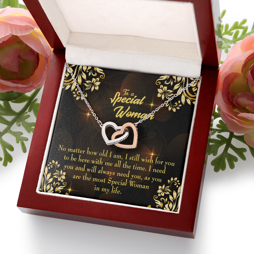 To Mom No Matter How Old I Am Inseparable Necklace-Express Your Love Gifts