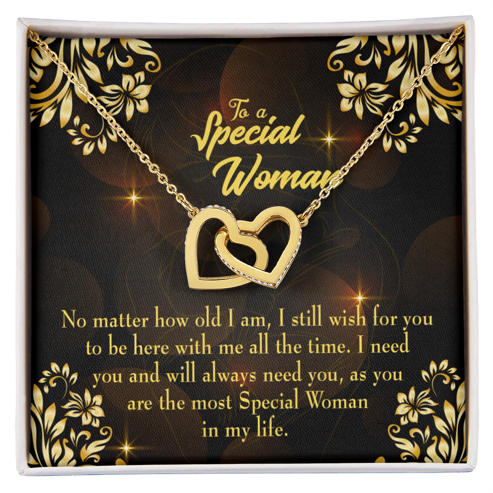 To Mom No Matter How Old I Am Inseparable Necklace-Express Your Love Gifts