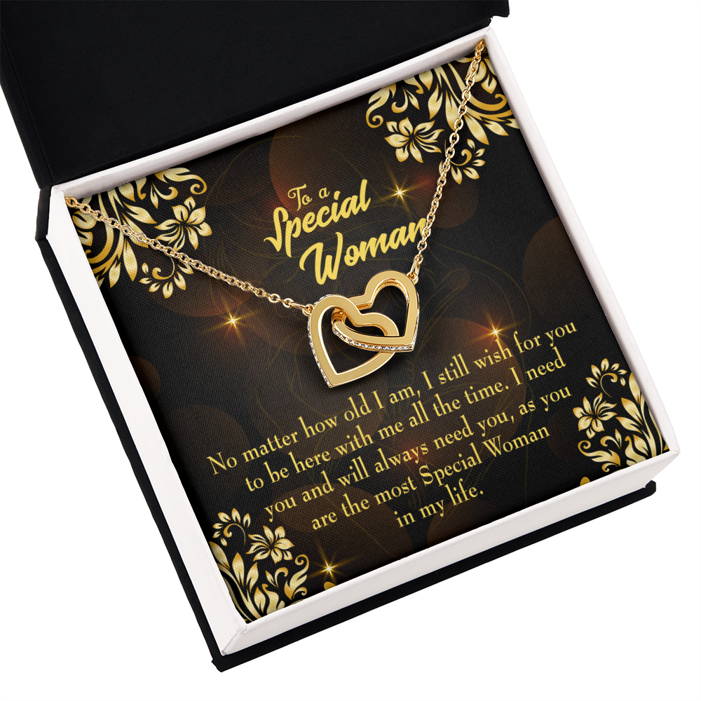 To Mom No Matter How Old I Am Inseparable Necklace-Express Your Love Gifts