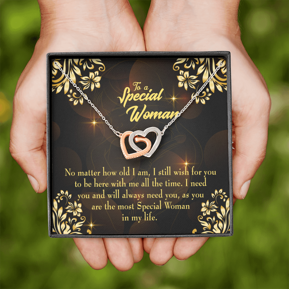 To Mom No Matter How Old I Am Inseparable Necklace-Express Your Love Gifts