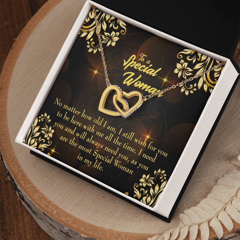 To Mom No Matter How Old I Am Inseparable Necklace-Express Your Love Gifts