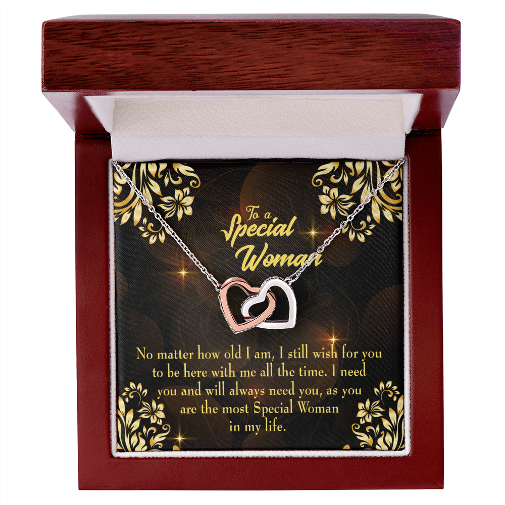 To Mom No Matter How Old I Am Inseparable Necklace-Express Your Love Gifts