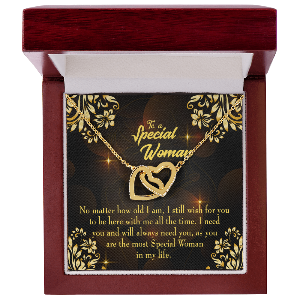 To Mom No Matter How Old I Am Inseparable Necklace-Express Your Love Gifts