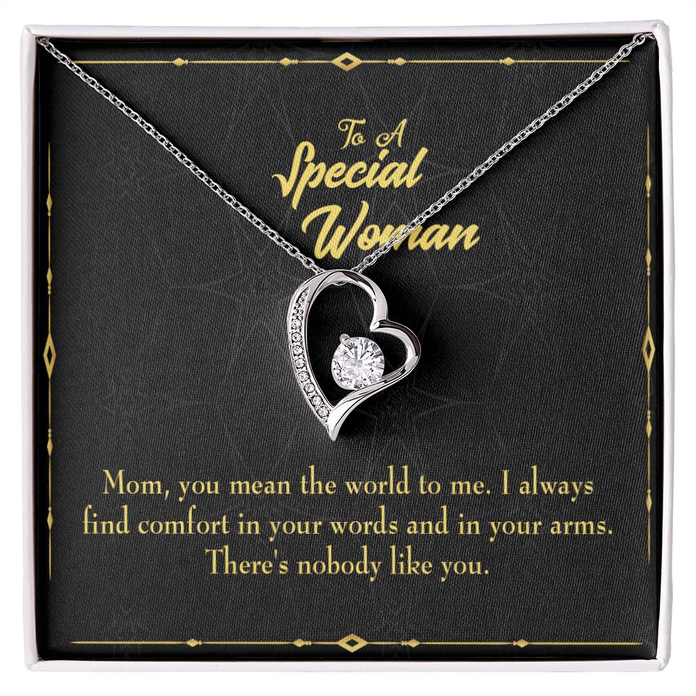 To Mom One Like You Forever Necklace w Message Card-Express Your Love Gifts