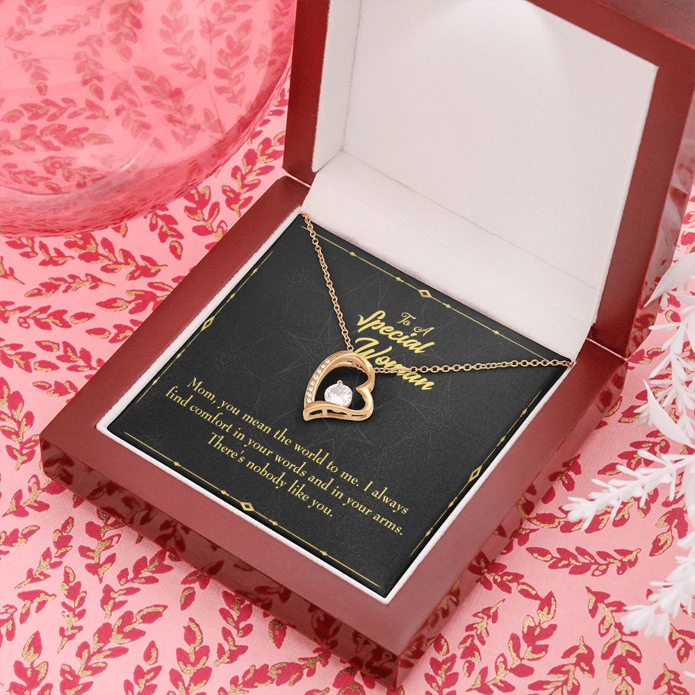 To Mom One Like You Forever Necklace w Message Card-Express Your Love Gifts