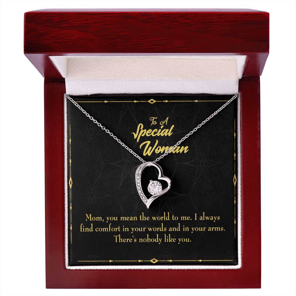 To Mom One Like You Forever Necklace w Message Card-Express Your Love Gifts