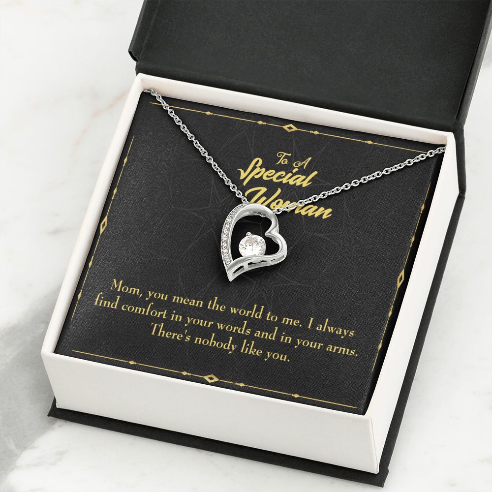 To Mom One Like You Forever Necklace w Message Card-Express Your Love Gifts