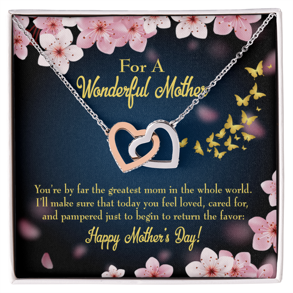 To Mom Pampered Inseparable Necklace-Express Your Love Gifts
