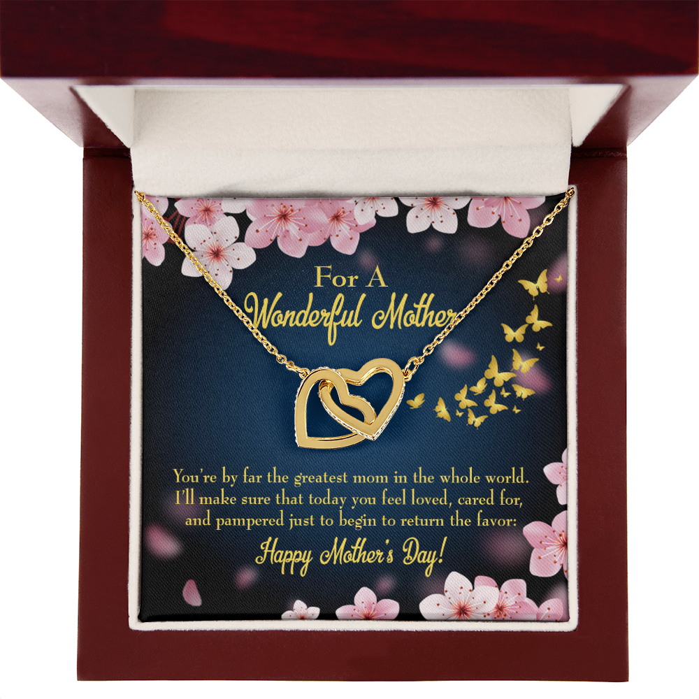 To Mom Pampered Inseparable Necklace-Express Your Love Gifts