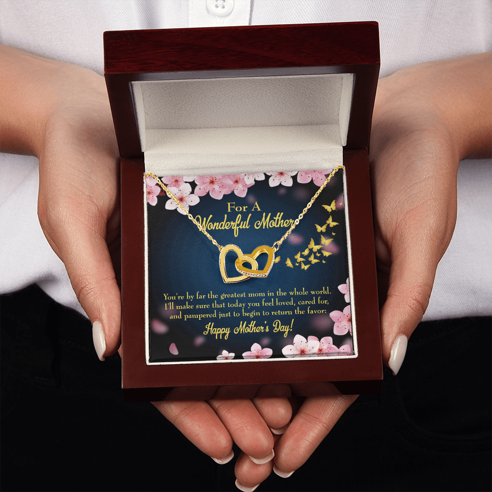 To Mom Pampered Inseparable Necklace-Express Your Love Gifts