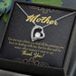 To Mom Patience Forever Necklace w Message Card-Express Your Love Gifts