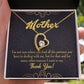 To Mom Patience Forever Necklace w Message Card-Express Your Love Gifts