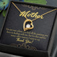 To Mom Patience Forever Necklace w Message Card-Express Your Love Gifts