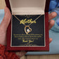 To Mom Patience Forever Necklace w Message Card-Express Your Love Gifts