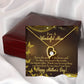 To Mom Queen of House Forever Necklace w Message Card-Express Your Love Gifts
