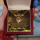To Mom Queen of House Forever Necklace w Message Card-Express Your Love Gifts