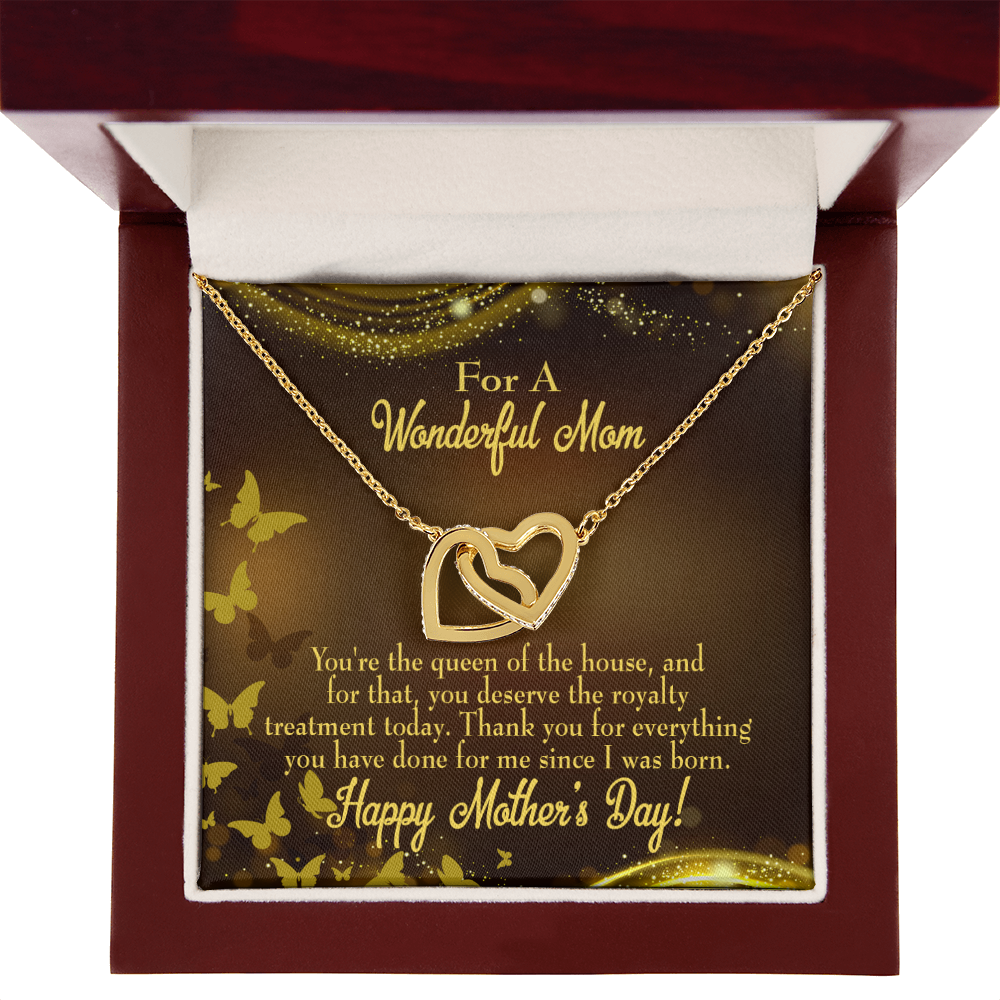 To Mom Queen of the House Inseparable Necklace-Express Your Love Gifts