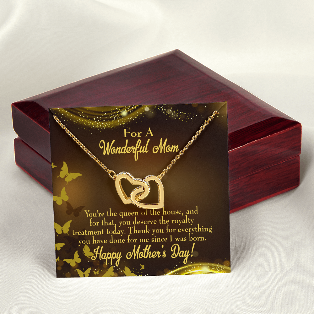 To Mom Queen of the House Inseparable Necklace-Express Your Love Gifts
