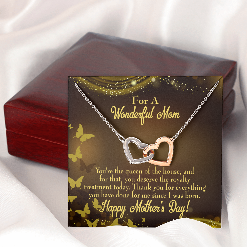 To Mom Queen of the House Inseparable Necklace-Express Your Love Gifts