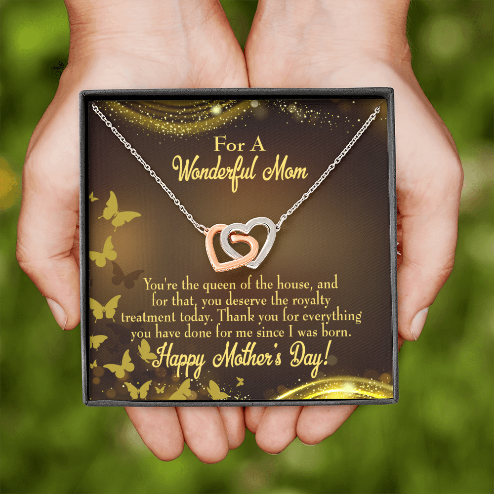 To Mom Queen of the House Inseparable Necklace-Express Your Love Gifts