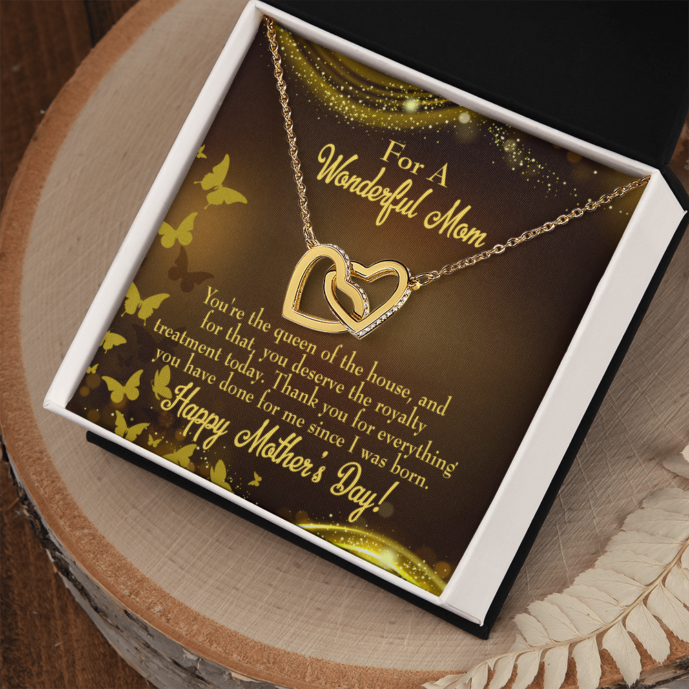 To Mom Queen of the House Inseparable Necklace-Express Your Love Gifts