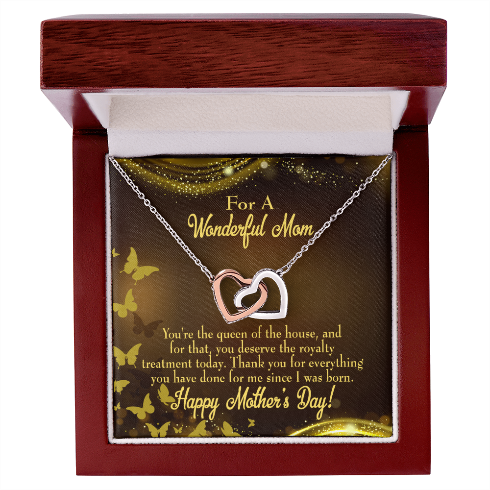 To Mom Queen of the House Inseparable Necklace-Express Your Love Gifts