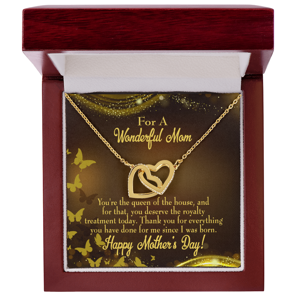 To Mom Queen of the House Inseparable Necklace-Express Your Love Gifts