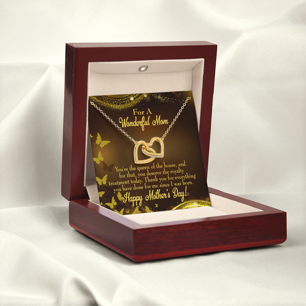 To Mom Queen of the House Inseparable Necklace-Express Your Love Gifts