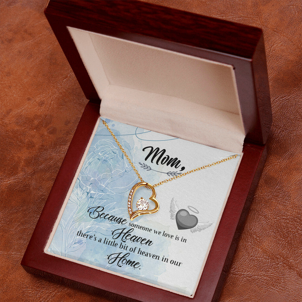 To Mom Remembrance Message Because Someone We Love Forever Necklace w Message Card-Express Your Love Gifts