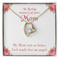 To Mom Remembrance Message Brave Mom Forever Necklace w Message Card-Express Your Love Gifts