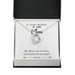 To Mom Remembrance Message Brave Mom White Forever Necklace w Message Card-Express Your Love Gifts