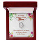 To Mom Remembrance Message Close Together Forever Necklace w Message Card-Express Your Love Gifts
