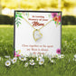 To Mom Remembrance Message Close Together Forever Necklace w Message Card-Express Your Love Gifts