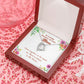 To Mom Remembrance Message Close Together Forever Necklace w Message Card-Express Your Love Gifts