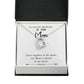 To Mom Remembrance Message Close Together White Forever Necklace w Message Card-Express Your Love Gifts