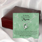 To Mom Remembrance Message Full of Life Forever Necklace w Message Card-Express Your Love Gifts