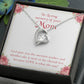 To Mom Remembrance Message God Gave Mother Forever Necklace w Message Card-Express Your Love Gifts